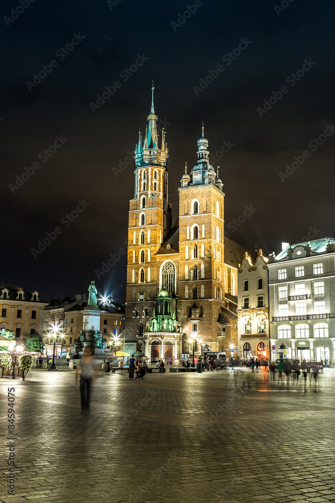Naklejka premium Kościół Mariacki w Krakowie