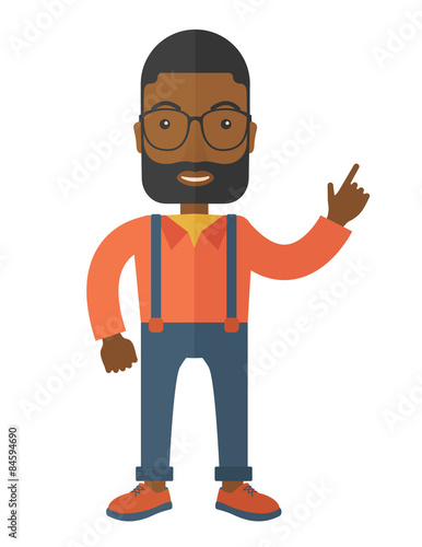 Proud black african businessman.