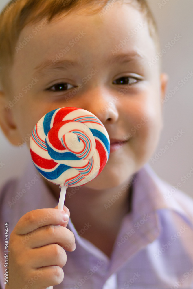 lollipop and boy