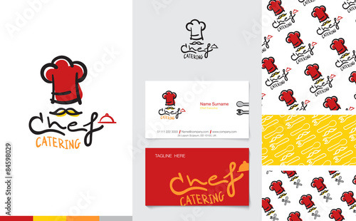Vector : Restaurant and Catering Logo with business name card an