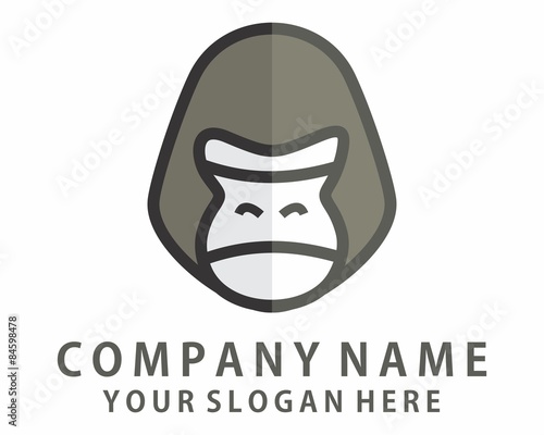 gray silhouette gorilla