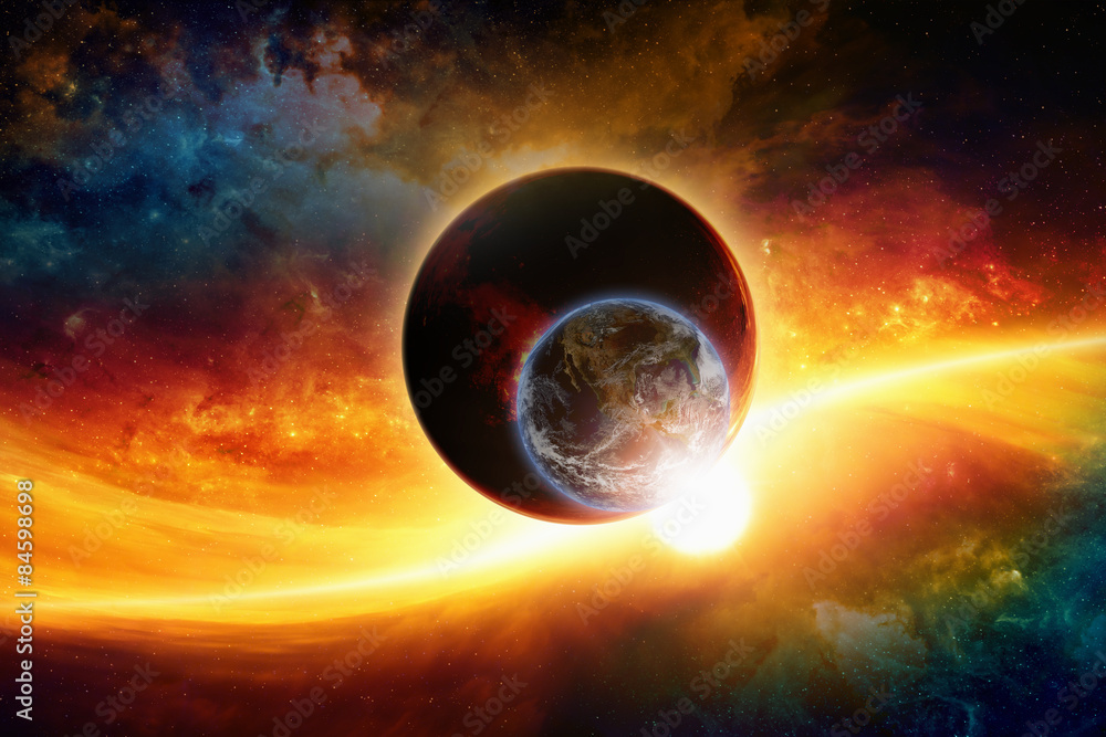 Obraz premium Planets in space