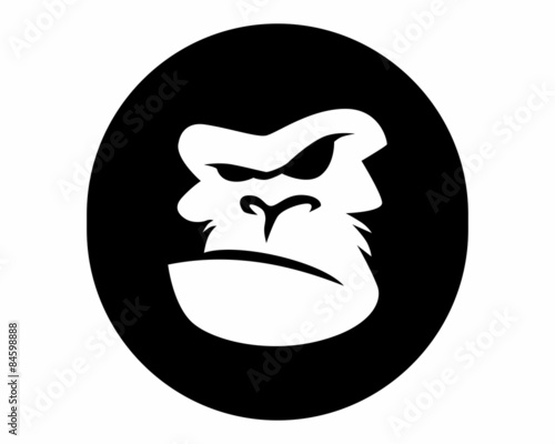 black silhouette gorilla