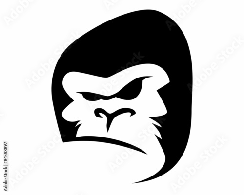 black silhouette gorilla