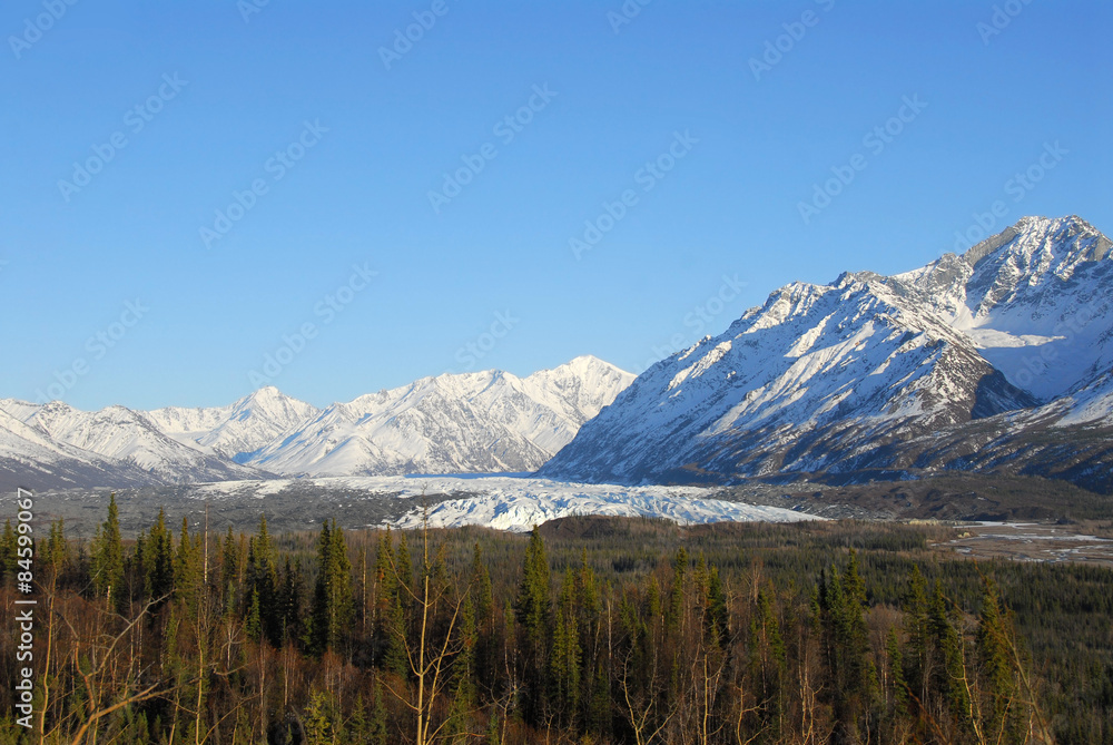 Wrangell Mountains Glacier Alaska