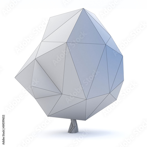 Low polygon design of tree