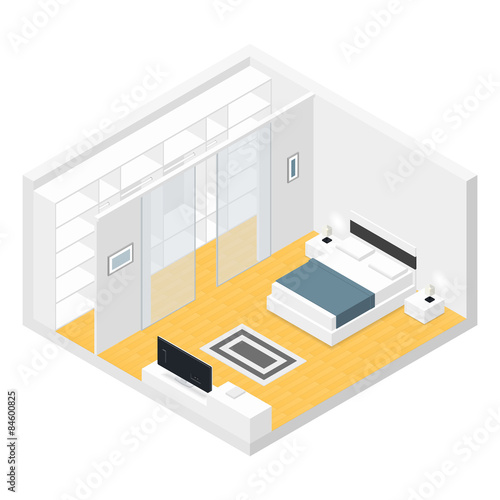 Bedroom isometric set