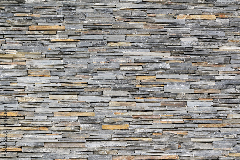 Fototapeta premium pattern of decorative slate stone wall surface