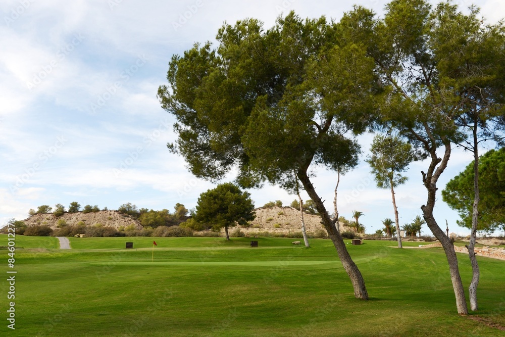 Fototapeta premium Golf courses in Orihuela Costa