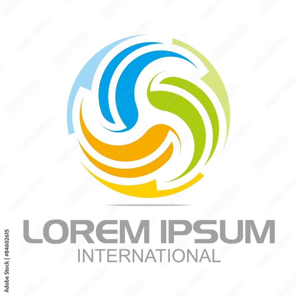 Logo Abstract Spin Circle Business Vector Logo Abstract Spin Circle Business Vector