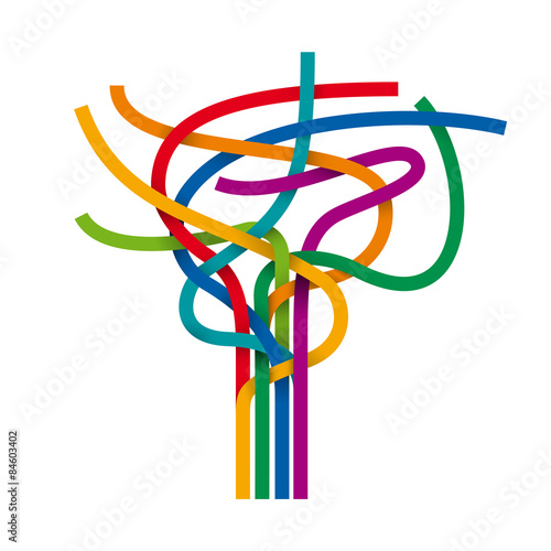 Vector abstract tree