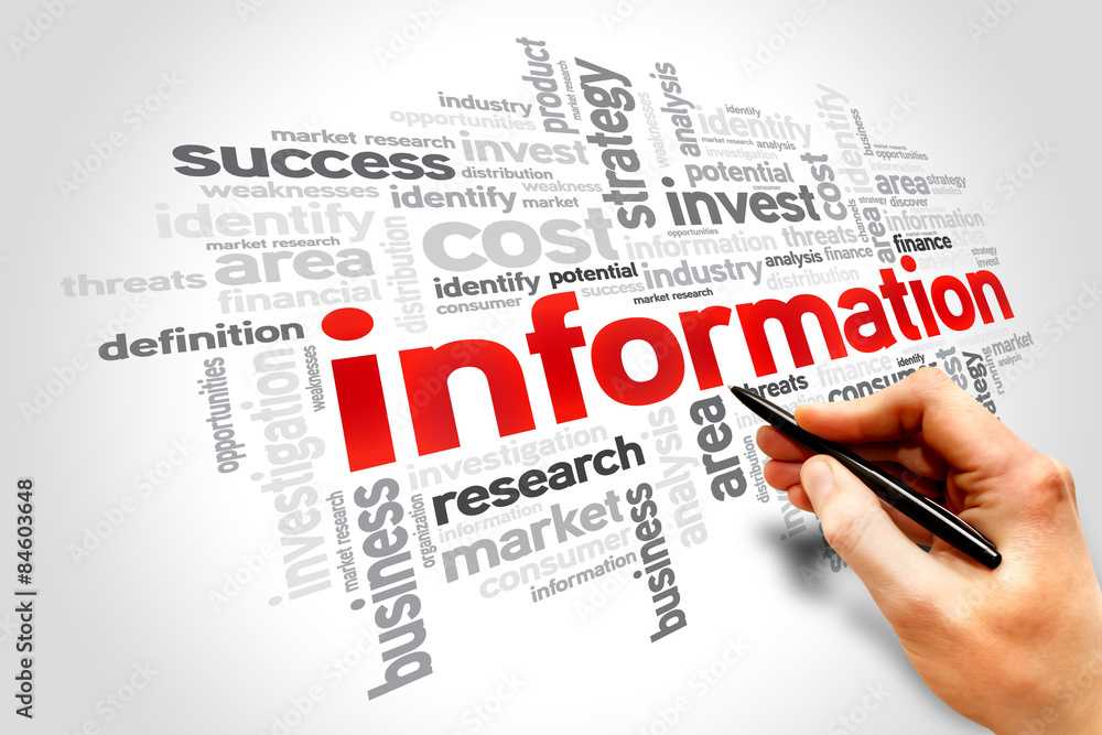 INFORMATION word cloud, education concept INFORMATION word cloud, education concept