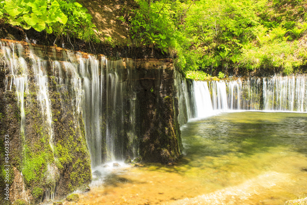 Karuizawa Shiraito Waterfall, Nagano, Japan Karuizawa Shiraito Waterfall, Nagano, Japan