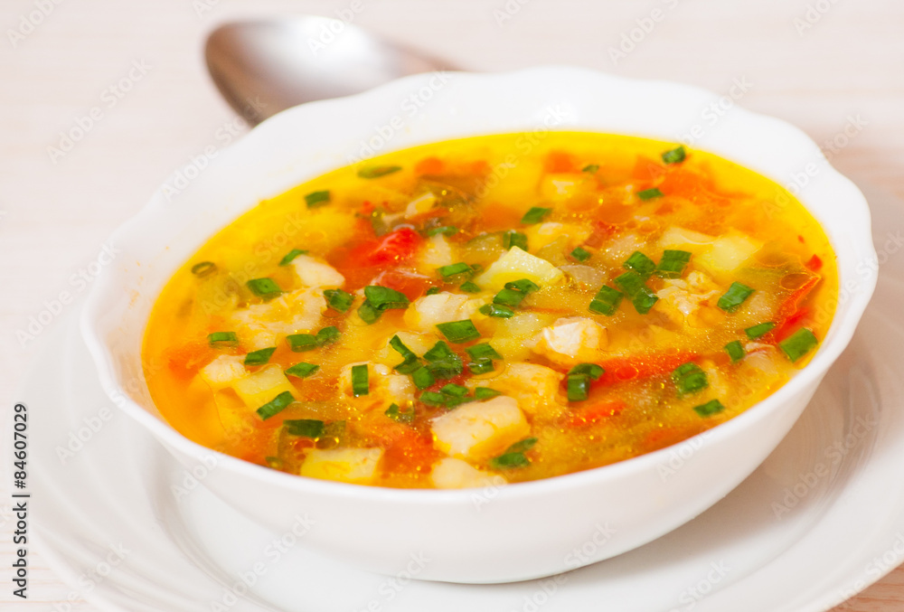 Fish soup with vegetables Fish soup with vegetables