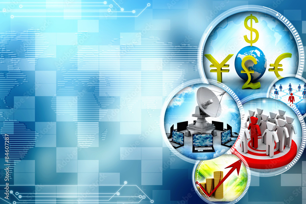 Fototapeta premium Digital Abstract business background