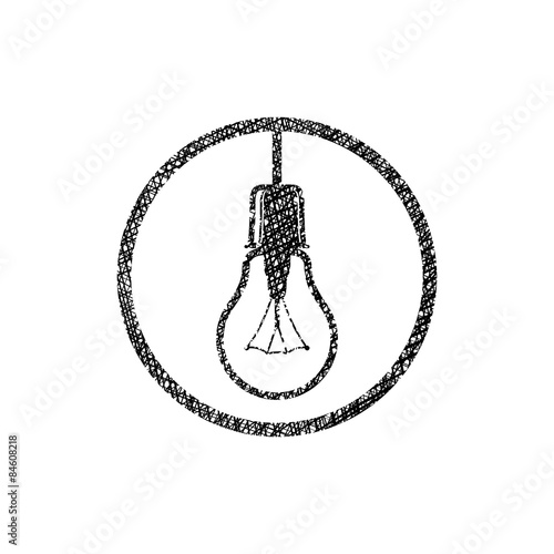 Light bulb vector icon with...