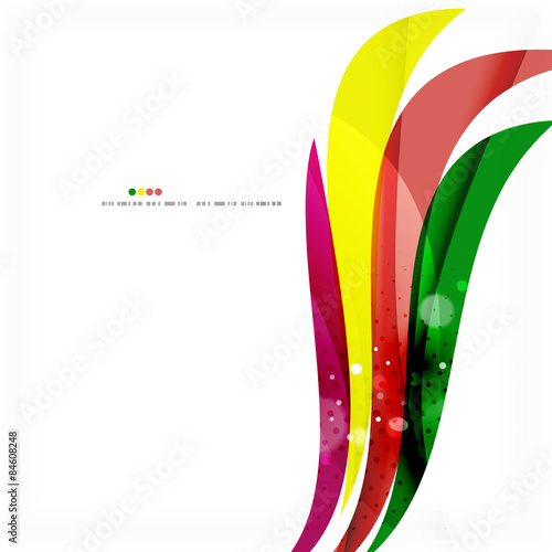 Rainbow bright light air lines background