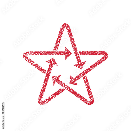 Star icon with arrows with ...
