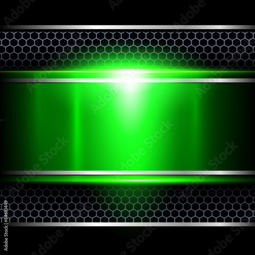 Background abstract green metallic