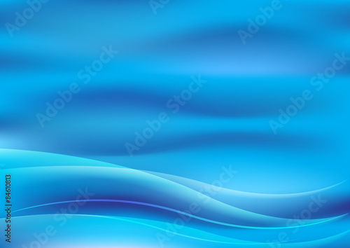 Abstract water background  vector wave illustration
