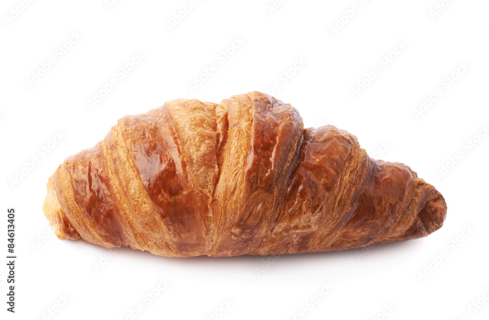 Sweet croissant pastry isolated Sweet croissant pastry isolated