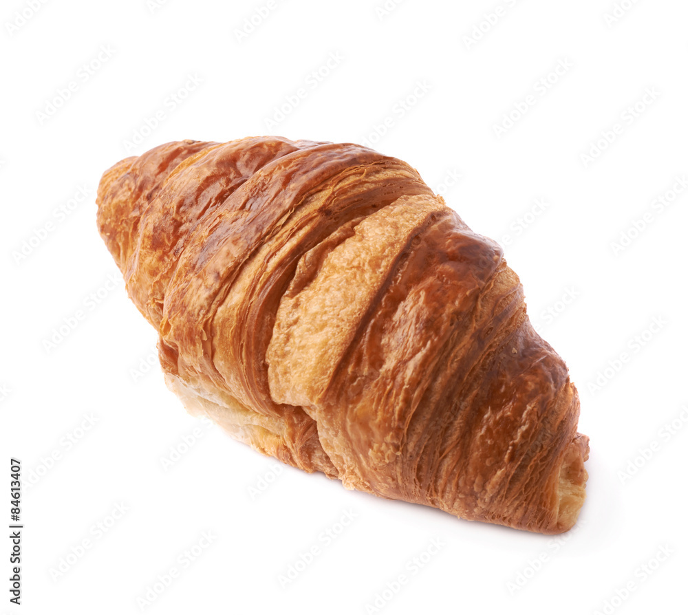 Sweet croissant pastry isolated Sweet croissant pastry isolated