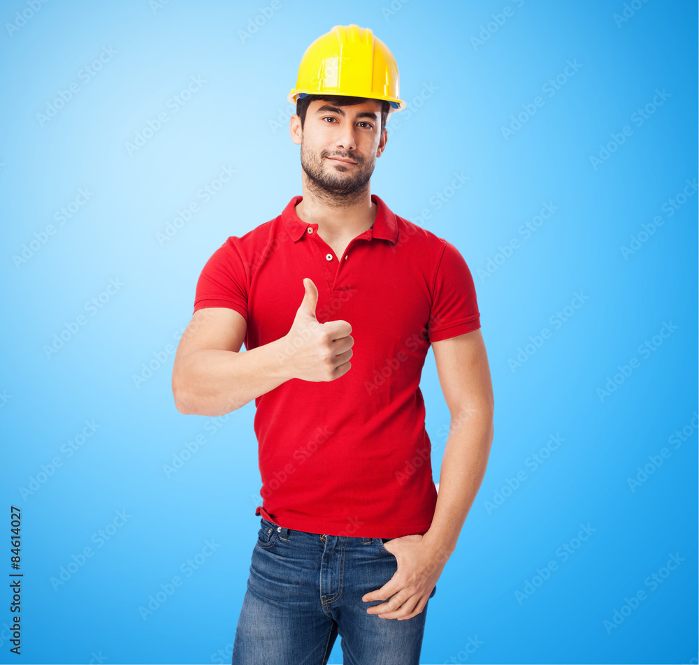 worker man okay symbol