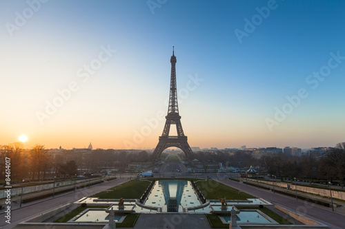 Sunrise at Eiffel Tower, Paris, France © NicoElNino