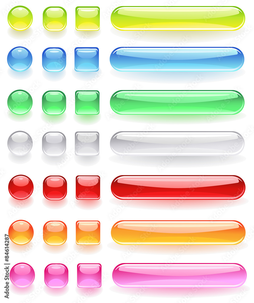 computer icons from the bright colored glass computer icons from the bright colored glass