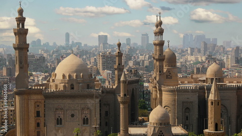 Mosque of Sultan Hassan. Cairo.  Egypt. Timelapse photo