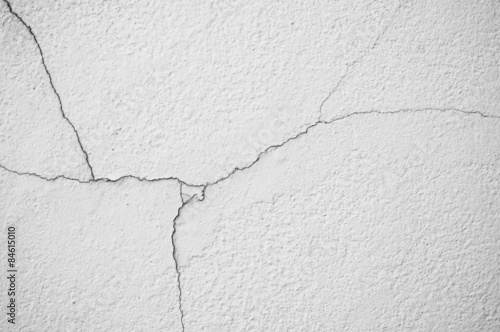 Cracked cement wall