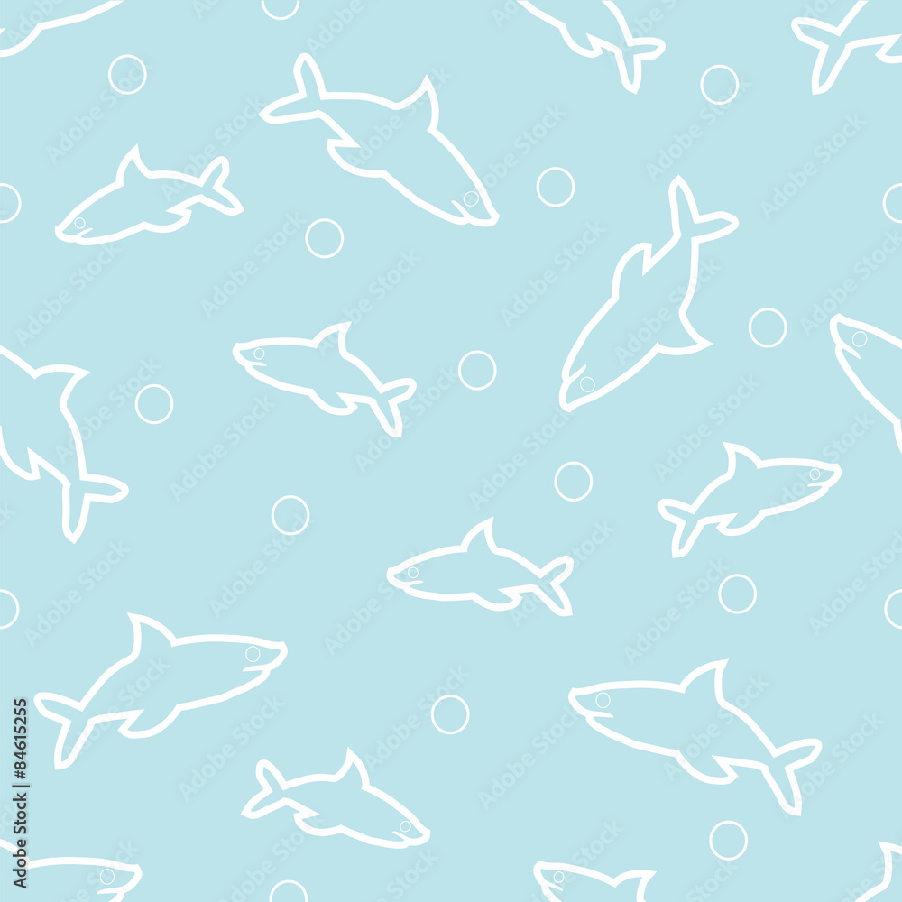 Background with sharks