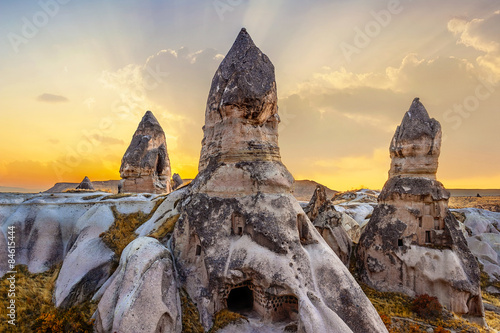 Photos phallic rock in cappadocia, turkey.