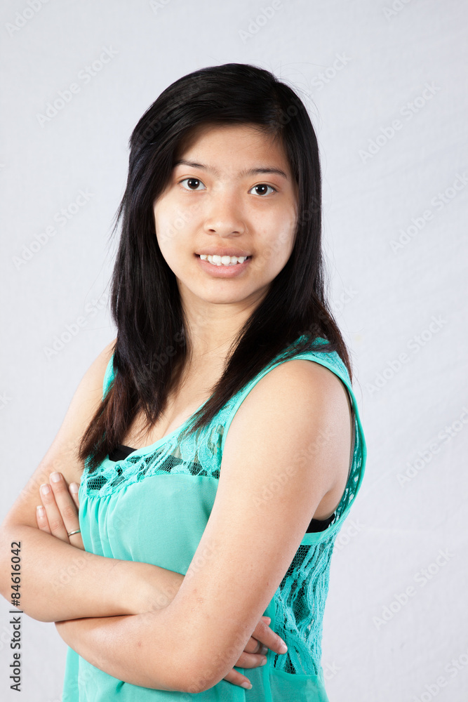 Happy Asian woman Happy Asian woman