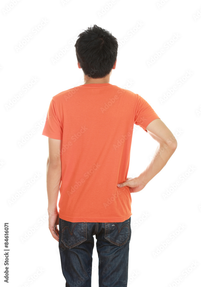 man with blank t-shirt man with blank t-shirt