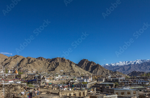 Leh town in Ladakh Kashmir © pcalapre