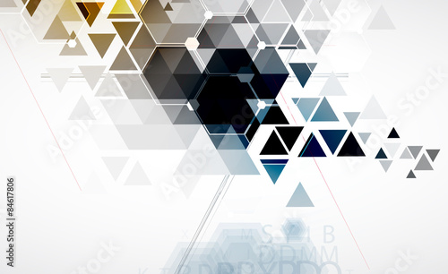 Abstract new progressive technology for business solutoin