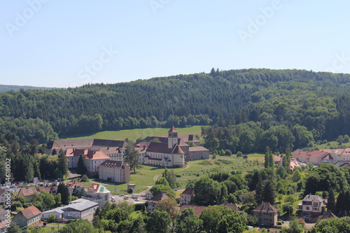 Vue panoramique sur la ville de Bitche Lorraine France 