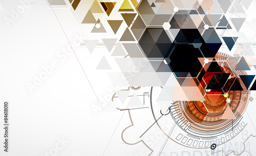 Abstract new progressive technology for business solutoin