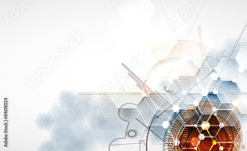 Abstract new progressive technology for business solutoin