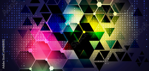 Abstract new progressive technology for business solutoin