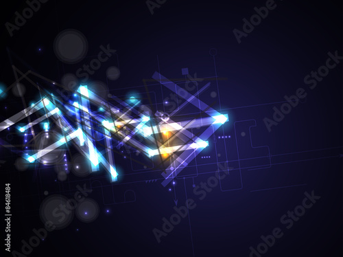 Abstract new progressive technology for business solutoin