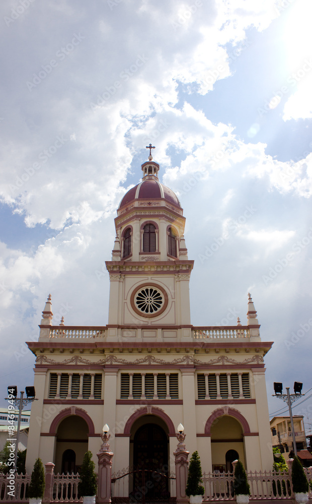 Obraz premium The christ church in Thailand