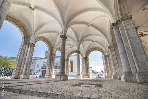 Outdoor view of the beautiful church of Misericordia in Beja, Portugal.