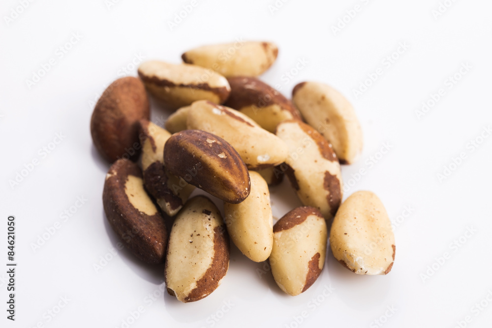 brasil nuts isolated on white background brasil nuts isolated on white background