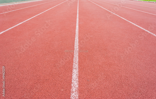  running track in stadium or sport area