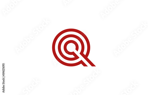 Letter Q Logo vector alphabet design element template. ABC conce
