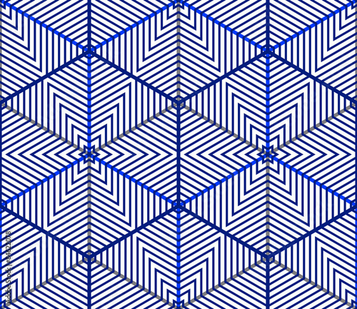 Endless colorful symmetric pattern, graphic design. Geometric in