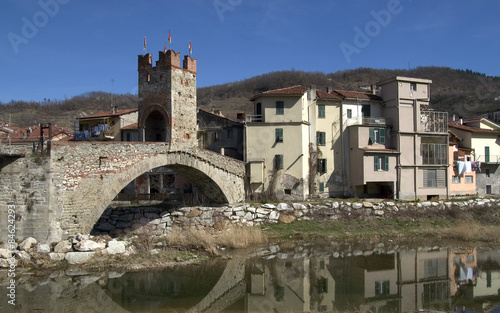 typical hinterland ligurian village