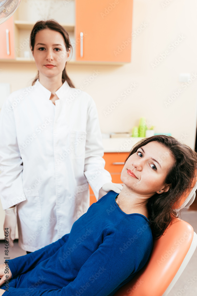 Fototapeta premium Woman in dental clinic